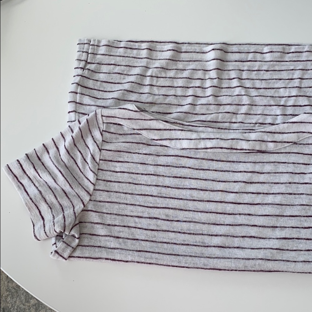 LOFT stripped short sleeve top
